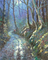 Moonlight by James Preston - Original Painting on Stretched Canvas sized 18x22 inches. Available from Whitewall Galleries